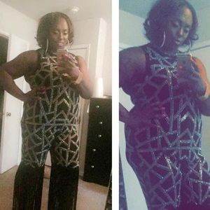 Fashionova sequin jumpsuit